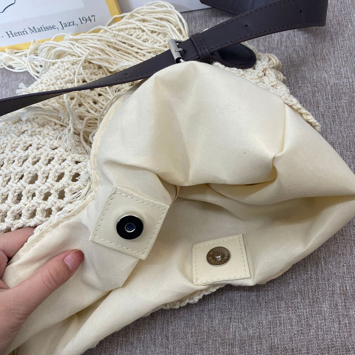 Stilig Makramee skulderveske Skanto
