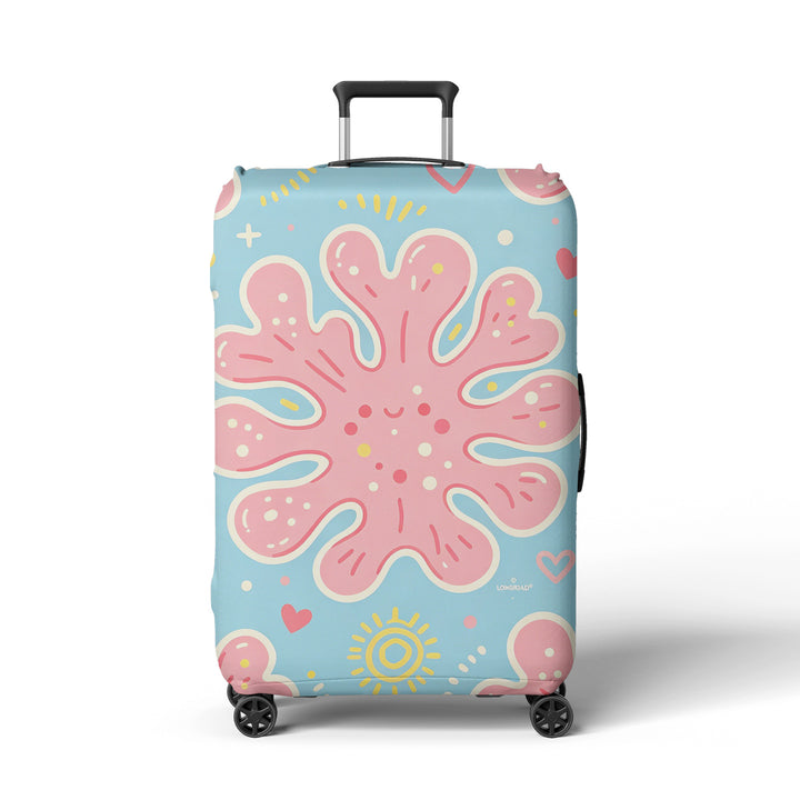Dame Koffertrekk med lyst motiv Skanto