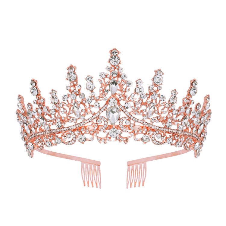 Dame Strass Tiara med glitrende edelstener Skanto