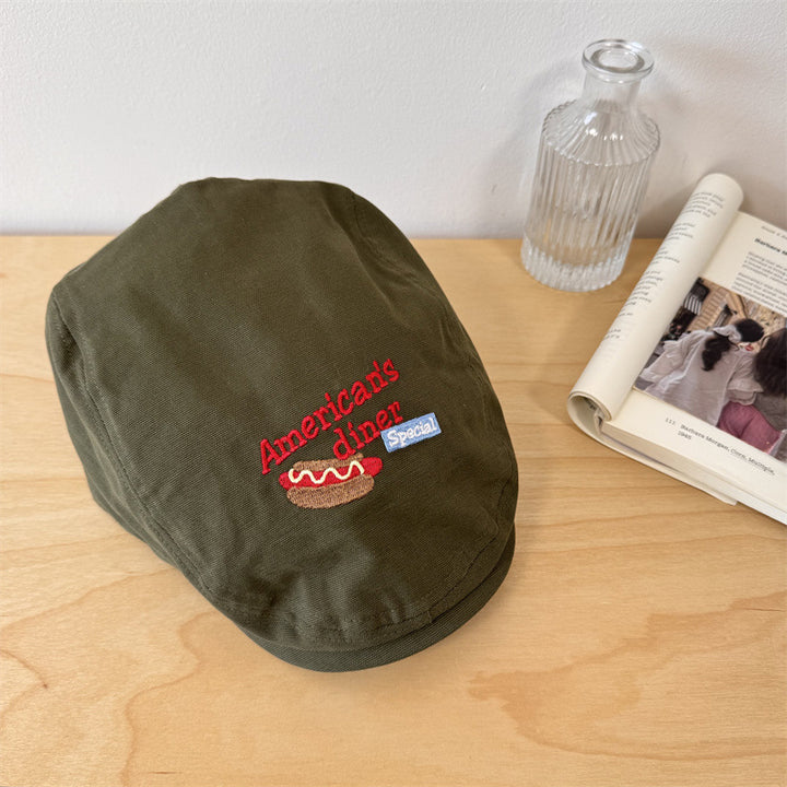 Herrebrodert uformell newsboy cap Skanto
