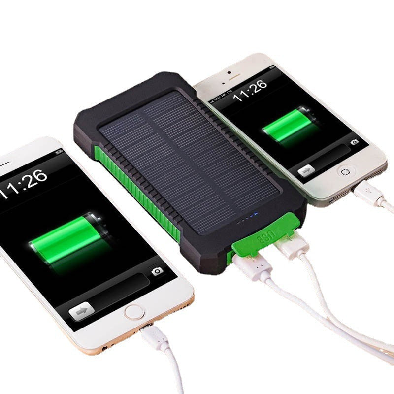 Solcelledrevet powerbank med robust hus og smart ladingsfunksjon Skanto