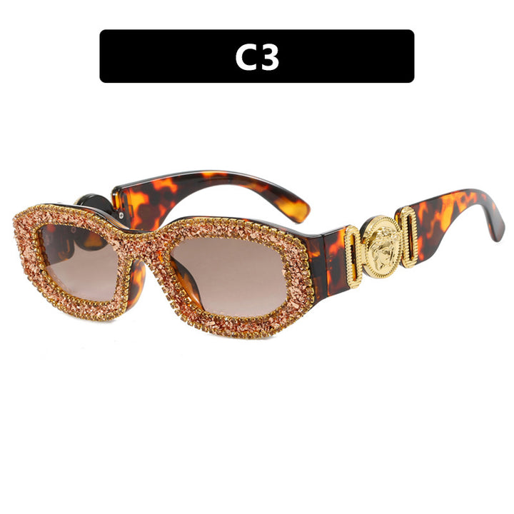 Women's extravagantly designed sunglasses with rhinestone-embellished frame Skanto