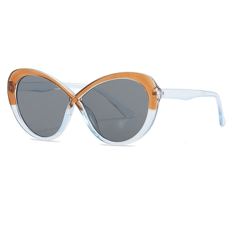 Dame Cat-Eye solbriller med speilfolierte glass Skanto