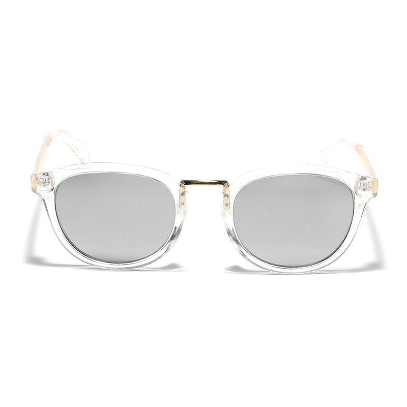 Dame trendy solbriller med fargerike, speilende linser og elegant ramme Skanto