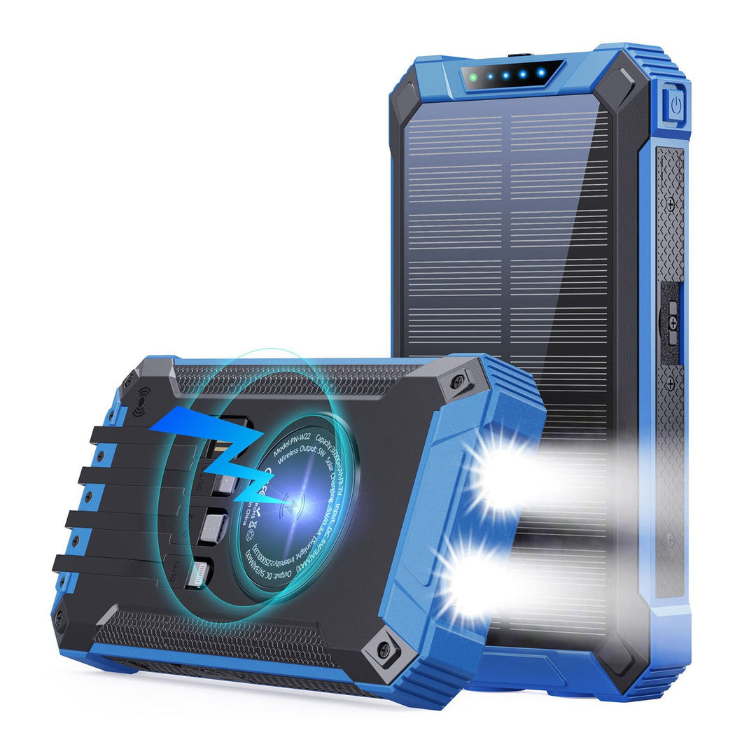 Solar Powerbank med lommelykt fra Skanto