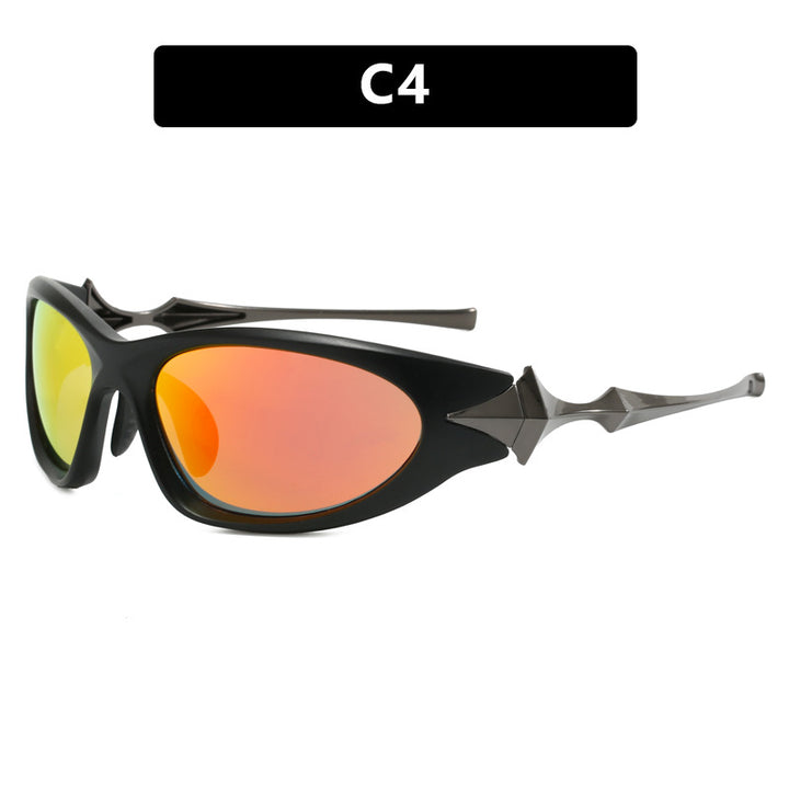 Women's futuristic sports sunglasses with ergonomic design Skanto