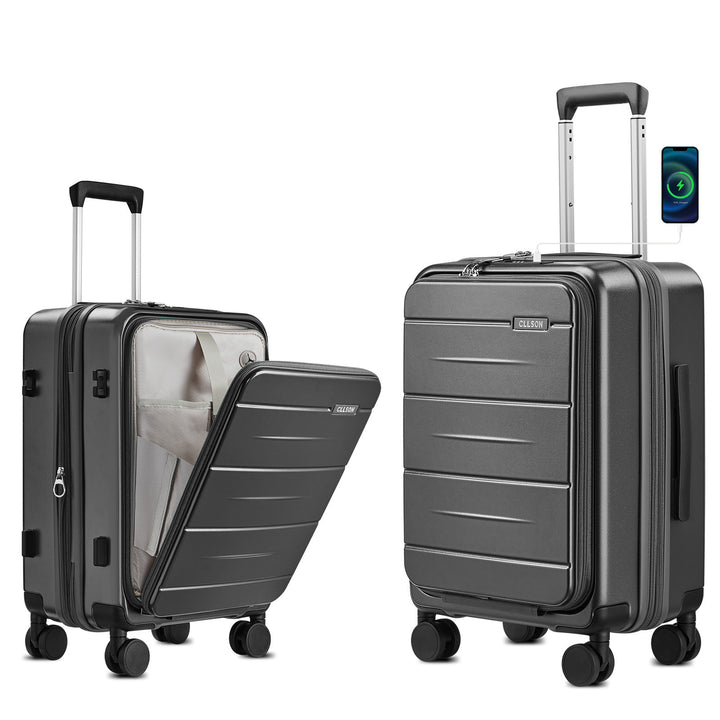 Unisex Smart Hard Shell Cab Carry-On Bagasje Skanto