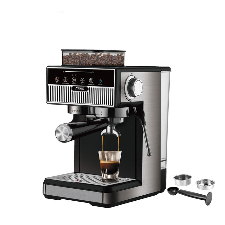 Espressomaskin med integrert kvernsystem og presise temperaturoppsetninger Skanto