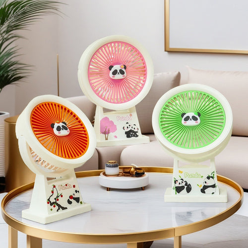 Bærbar Usb Mini-vifte med Søtt Panda-design Skanto
