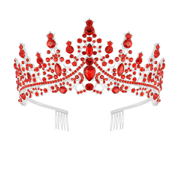 Dame Strass Tiara med glitrende edelstener Skanto