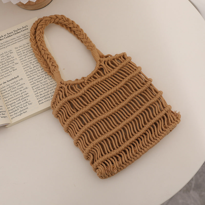 Braided Macrame Crossbody Bag Skanto
