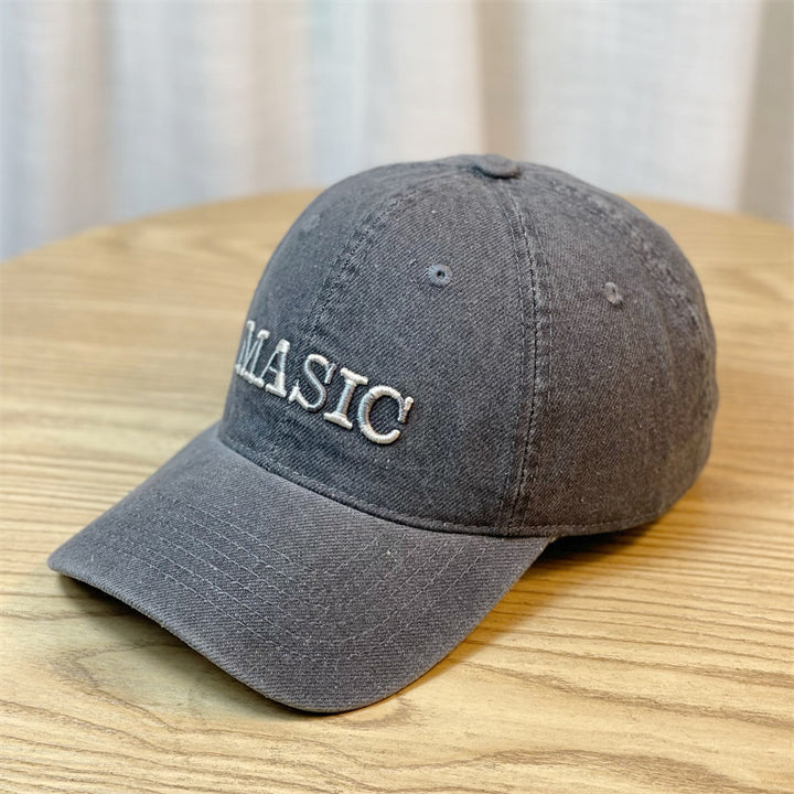 Kvinnebrodert denim baseball cap Skanto