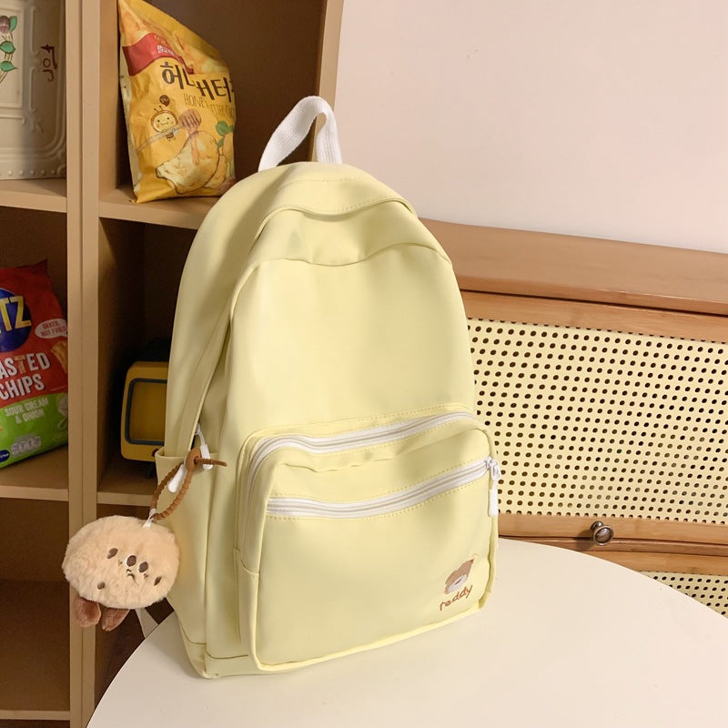 Klassisk Multi-Lomme Mini Skole Rygsekk