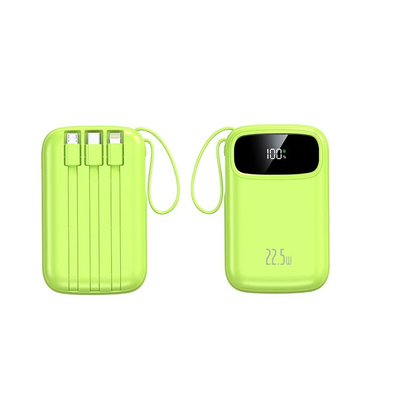 Bærbar Powerbank med integrerte ladeporter Skanto