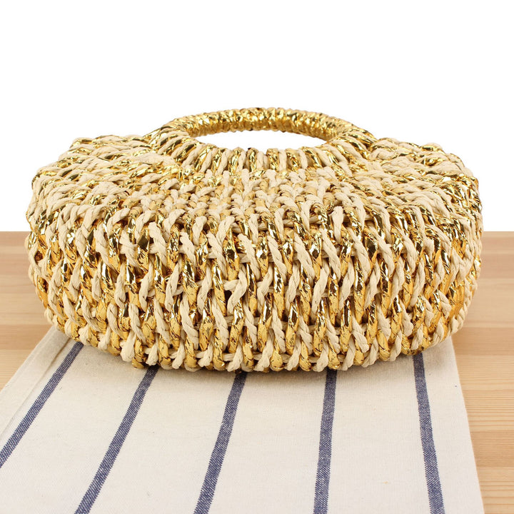 Handbag with refined braid Skanto