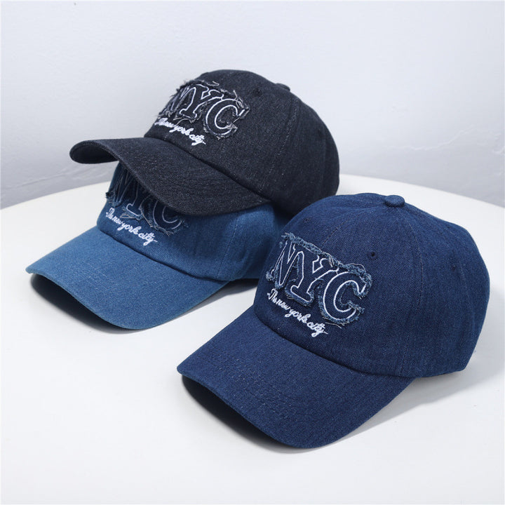 Kvinne Slitt Denim Baseball Caps Skanto 1784084140