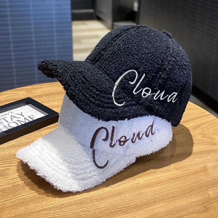 Kvinne Fluffy Teksturert Baseball Cap Skanto