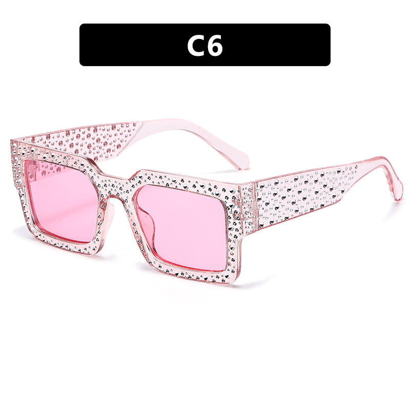 Women's extravagant sunglasses with sparkling accent Skanto