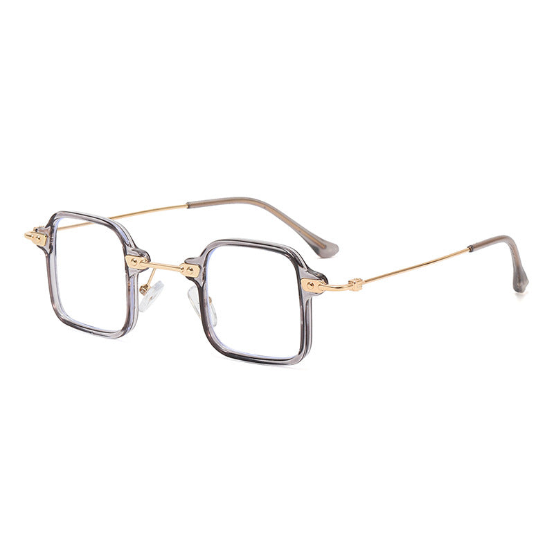 Dame geometrisk solbrille med stilfull metallramme Skanto
