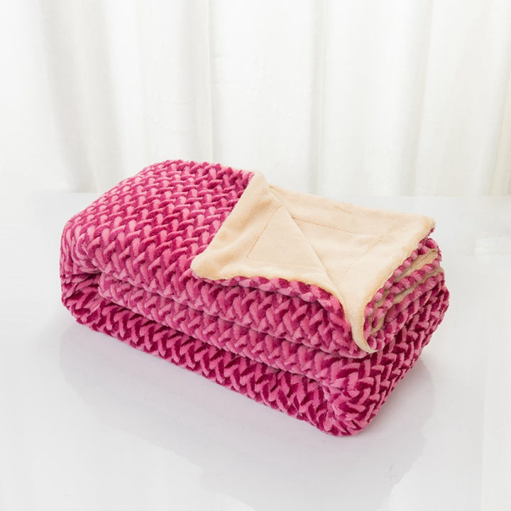 Damer myk og koselig mikrofiber-pledd Skanto