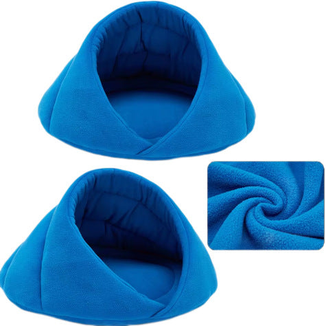 Koselig fleece katt hule seng hundeseng