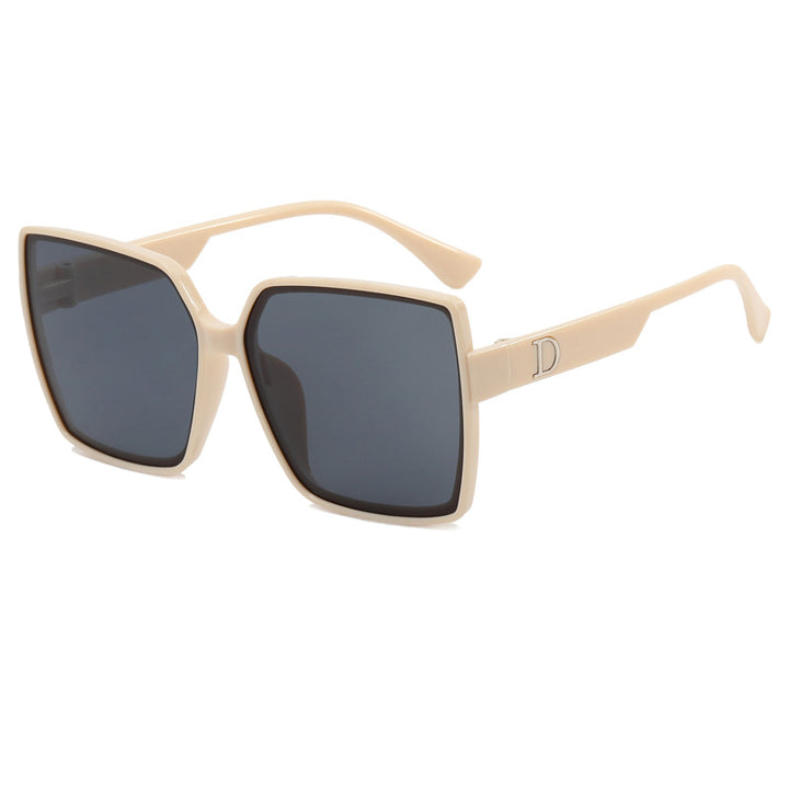 Dame Oversized-solbrille med stilig ramme Skanto