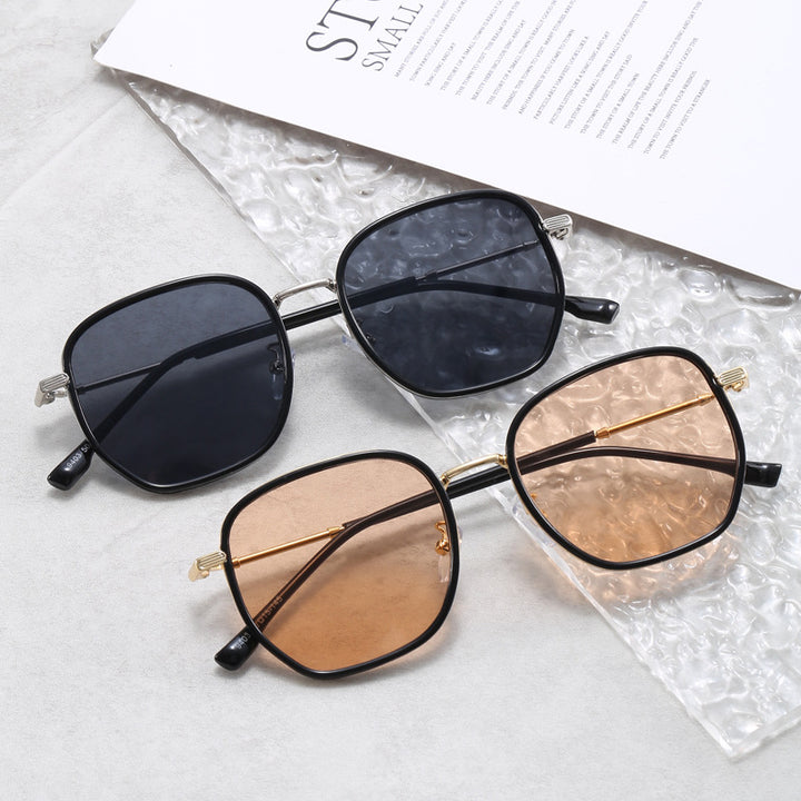 Dame geometrisk oversized solbrille Skanto
