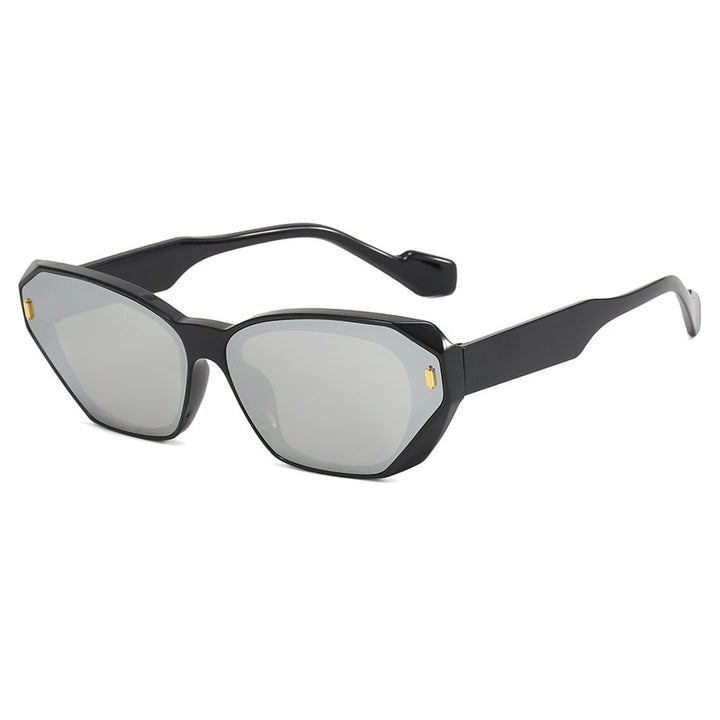 Dame futuristisk diamant-solbrille Skanto
