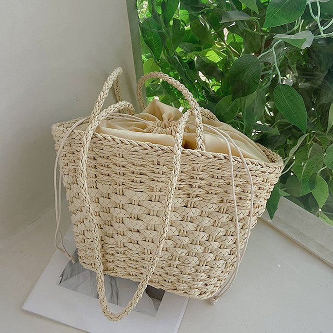Håndknyttede bast-håndbag Skanto
