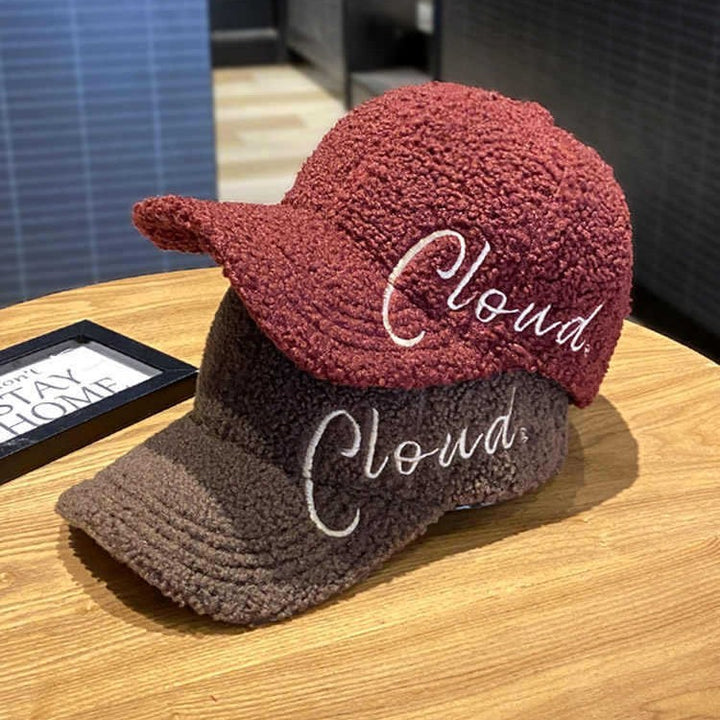 Kvinne Fluffy Teksturert Baseball Cap Skanto