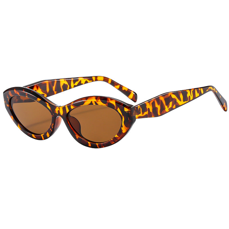 Dame Elegant Cat-Eye Solbrille med beskyttende UV-filter Skanto