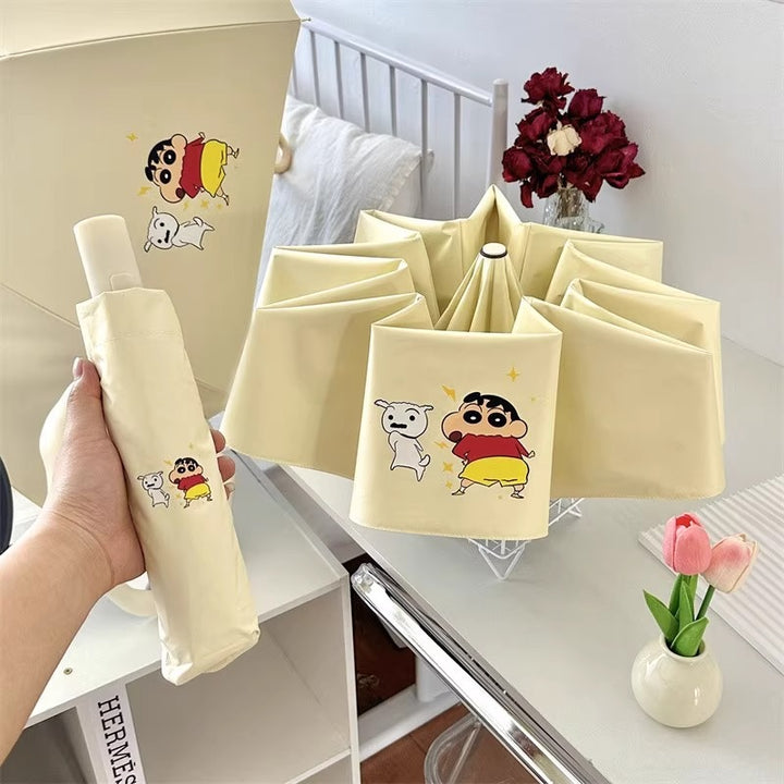 Damer foldbar paraply med kreativt karakterdesign Skanto