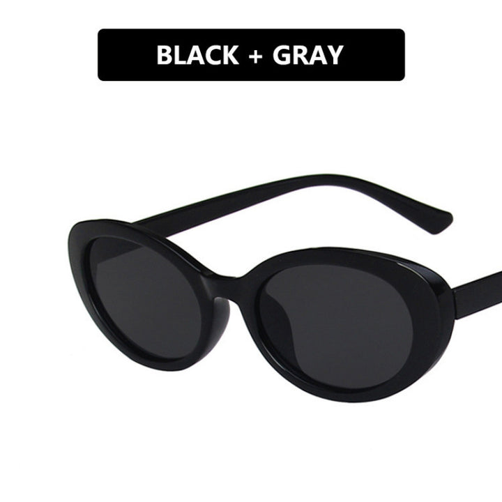 Dame Cat-Eye solbriller med gjennomsiktig ramme og gradient linser Skanto