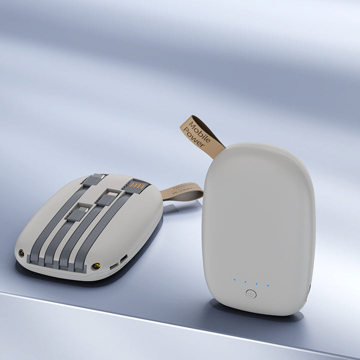Høyytelses powerbank med integrert forbindelse Skanto