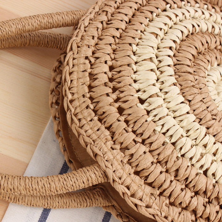 Rund bånd skulderveske med spiralformet design Skanto