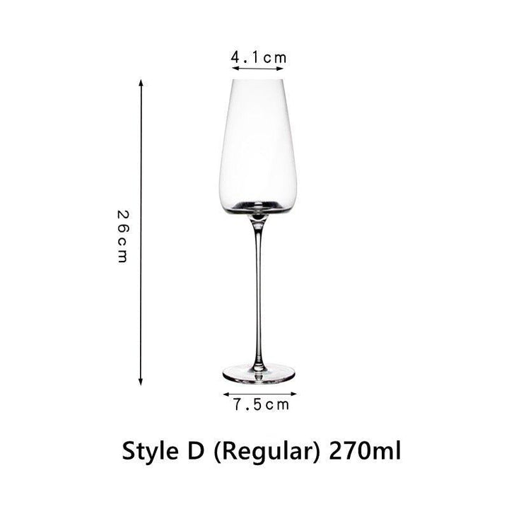 Krystallglass Rød Stilk Burgunder Glass | Skanto
