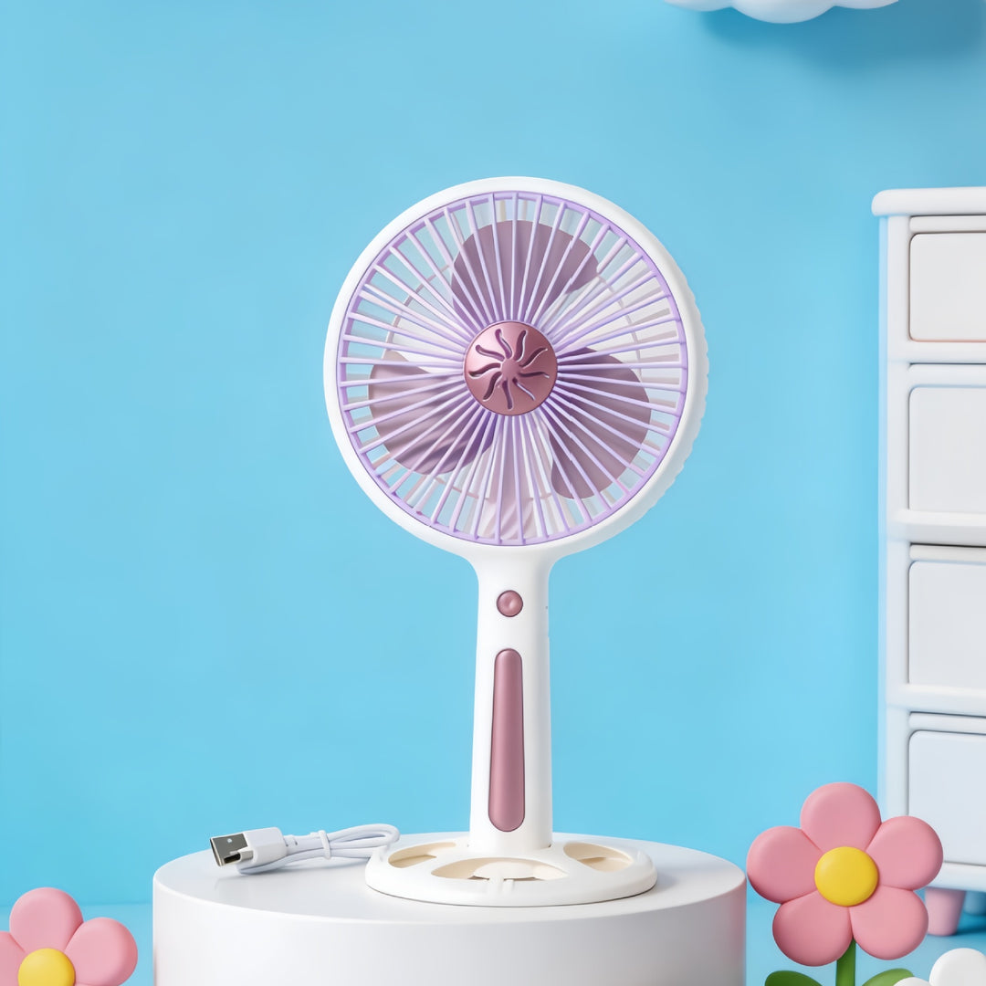 Dame Bærbar Mini-Ventilator med kreativt Dyredesign Skanto