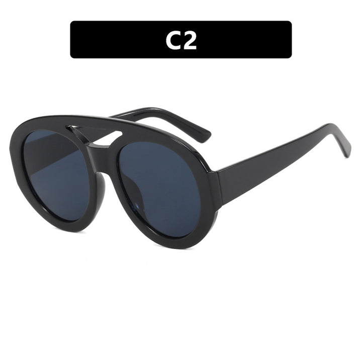 Women's oversized sunglasses with multicolor frame and fashionable design Skanto