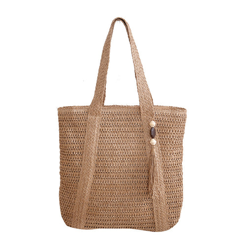 Romslig flettete tote bag Skanto