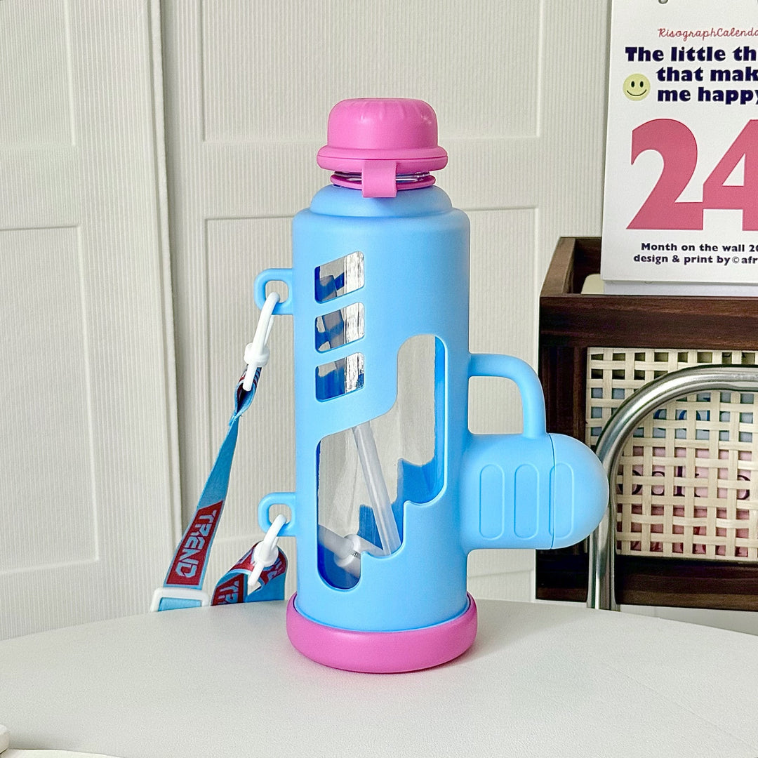 Damen Trendige Wasserflasche mit innovativem Design und praktischem Tragegriff Skanto