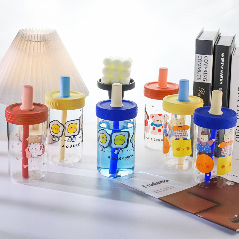 Dame kreativ drikkebeholder med praktisk silikonoverflate og leken dyredesign Skanto