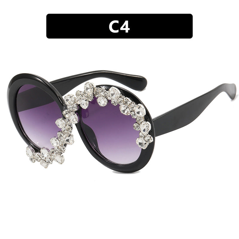 Women's Glamorous Sunglasses with Rhinestone Appliqués Skanto