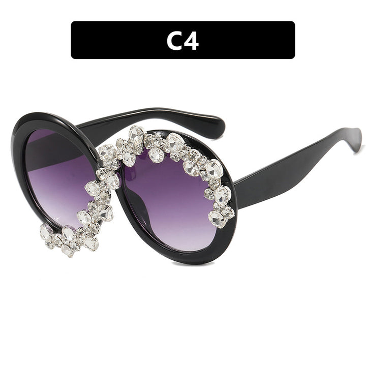 Women's Glamorous Sunglasses with Rhinestone Appliqués Skanto
