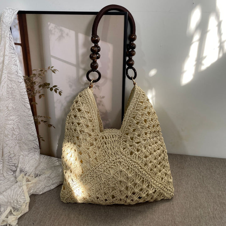 Håndknyttet bærenett i boho-stil Skanto