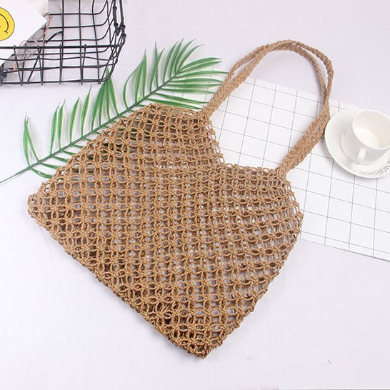 Structured Rattan Handle Bag Skanto
