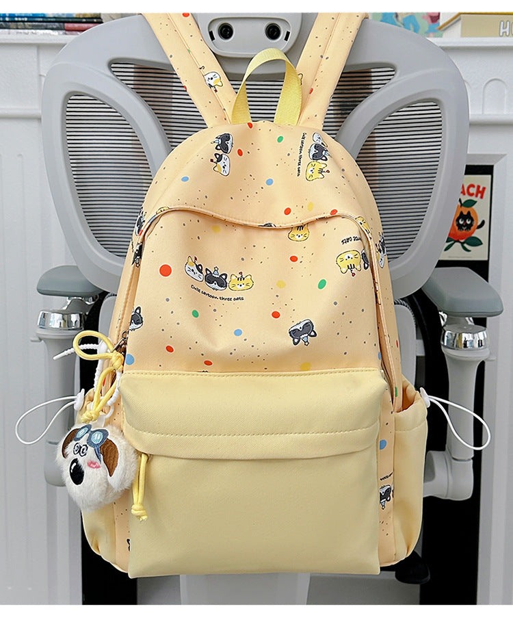 Cartoon Character Print Ryggsekk Skanto