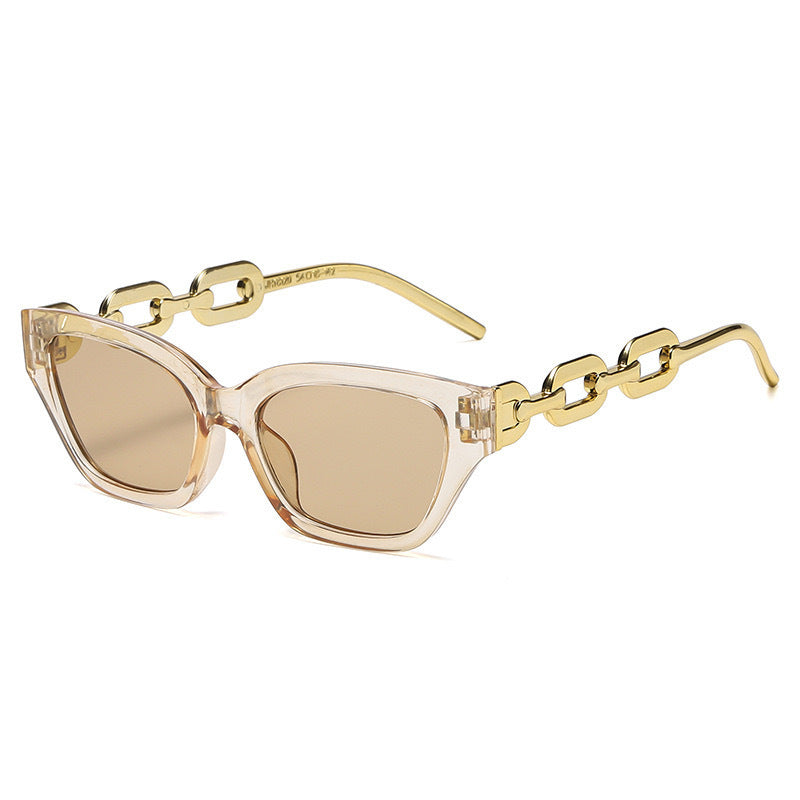 Dame solbrille med unikt kjededesign Skanto