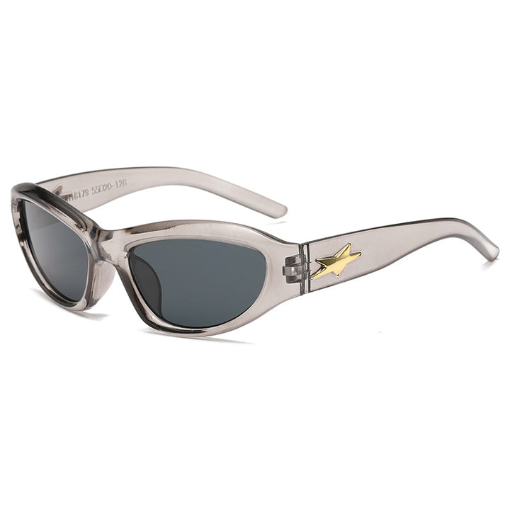 Dame moteriktig solbrille med stilig kattøy-design Skanto