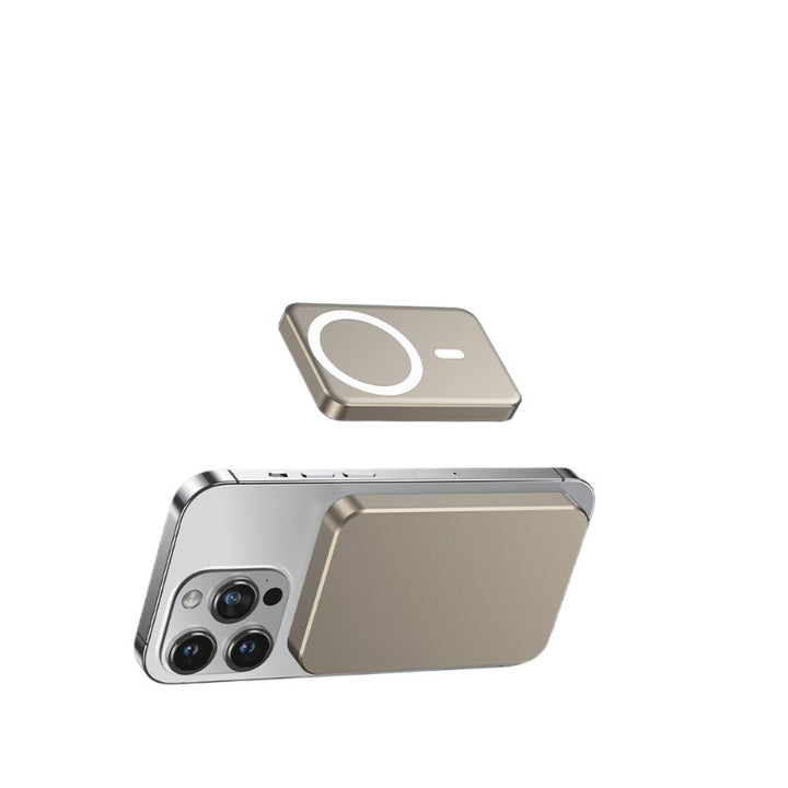 Magnetisk Qi Powerbank med hurtigladefunksjon Skanto