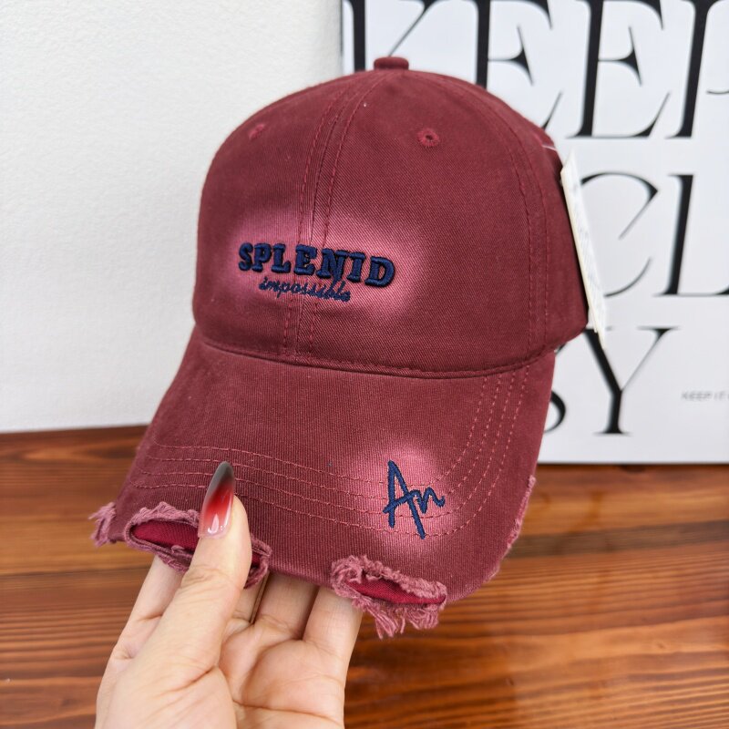 Kvinne Slitt Grafisk Baseball Caps Skanto